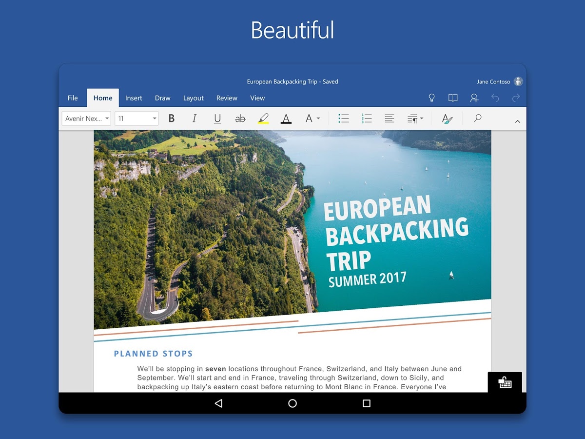 Microsoft Word Screenshot